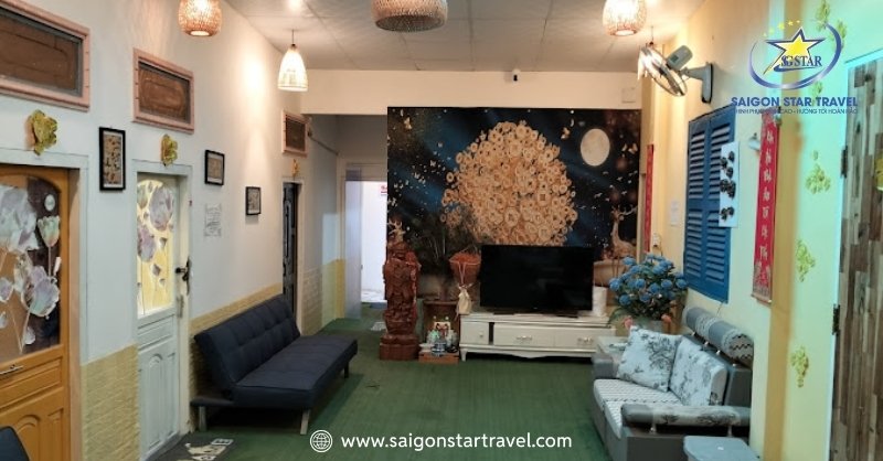 Phòng khách tại Bonnie Homestay Mũi Né