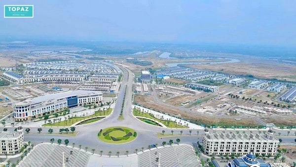 Quảng trường tỉnh Đồng Nai nhìn từ trên cao