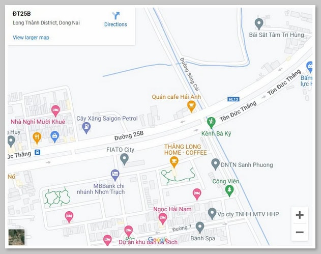 Hình ảnh Ngã Ba Nhơn Trạch trên bản đồ